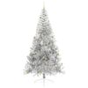 vidaXL Albero di Natale artificiale con luci integrate Argento 240 cm
