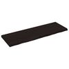 vidaXL Piano Bagno Marrone Scuro 120x40x(2-4)cm Legno Trattato