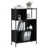 vidaXL Libreria Nera 72x28x109 cm in Legno Multistrato