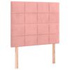 vidaXL Testiera Rosa 80x5x118/128 cm Velluto
