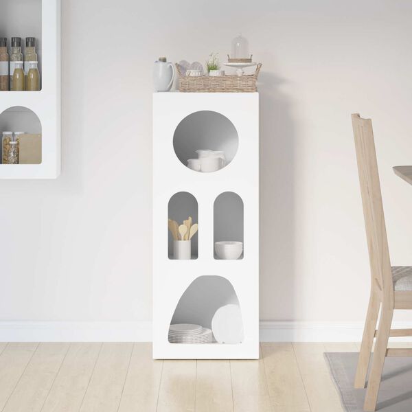 vidaXL Credenza Bianco 40 x 35 x 100.5 cm Legno multistrato