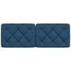 vidaXL Cuscino Testiera Blu 120 cm in Tessuto