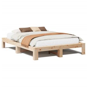 vidaXL Letto senza Materasso 140x190 cm in Legno Massello di Pino