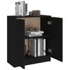 vidaXL Credenza Nera 60x30x70 cm in Legno tecnico