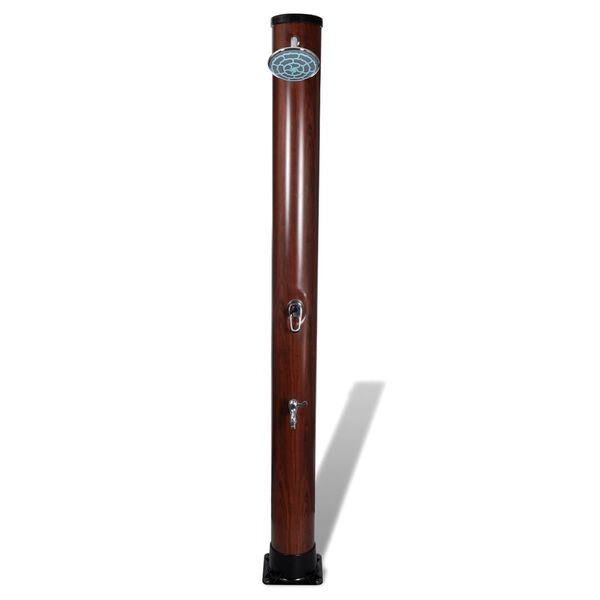 Doccia Solare per Piscina con Finitura in Finto Legno 1,96 m