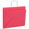 vidaXL Sacchetti di Carta 250 pz con Manici Rosa 32x22x24 cm
