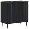 vidaXL Armadio per Lavabo da Bagno ZWOLLE Nero 59,5 x 31,5 x 59 cm