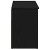 vidaXL Scarpiera Rovere Nero 102x30,5x45 cm in Legno Multistrato