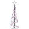 vidaXL Albero di Natale a LED con Palline 100 LED Bianco Caldo 150 cm