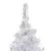 vidaXL Albero di Natale Preilluminato con Palline Argento 180 cm PET