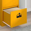 vidaXL Armadio per File Geometrico Giallo senape 45,5 x 42 x 106,5 cm