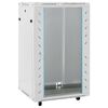 vidaXL Armadietto di Rete 18U con Ruote 19" IP20 60x60x100 cm