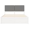 vidaXL Letto con Testiera Rivestita Grigio scuro 180 x 200 cm