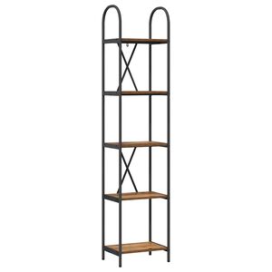 vidaXL Libreria 5 livelli 40 x 30 x 183 cm Legno ingegnerizzato