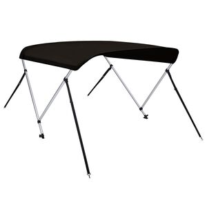 vidaXL Bimini di Prua con Tendalino 2 Archi Nero 150x120x110 cm