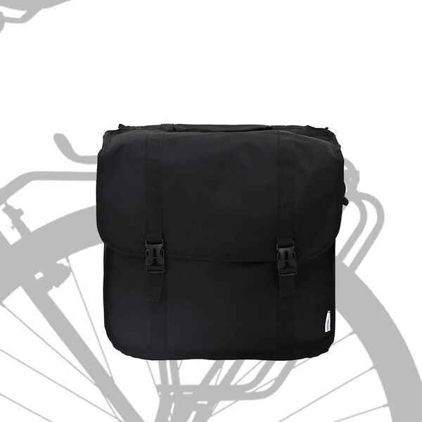 vidaXL Borsa per biciclette Nero 40 x 18.5 x 35 cm Poliestere