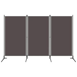 vidaXL Paravento a 3 Pannelli Antracite 260x180 cm