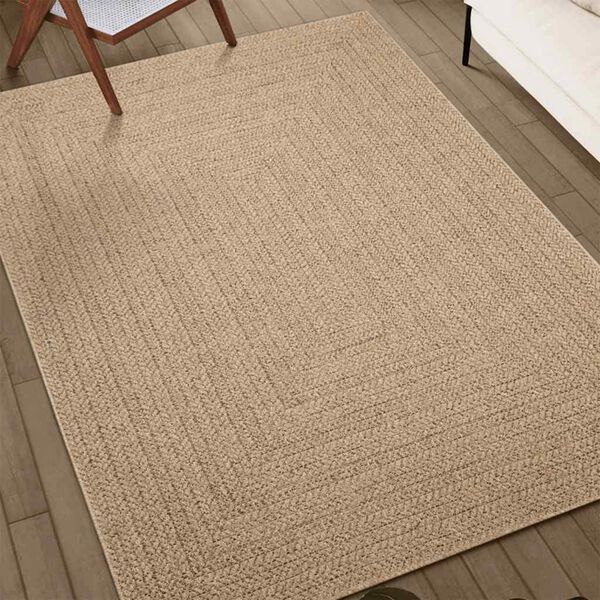 vidaXL Tappeto ZIZUR Beige 160x230 cm Aspetto Iuta Interni ed Esterni