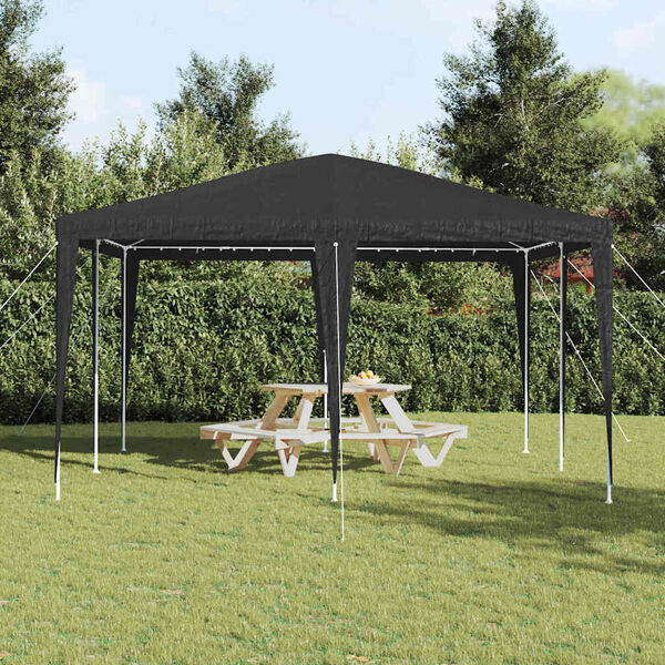 vidaXL Tenda Party Antracite 400 x 400 x 266 cm Polietilene e Acciaio