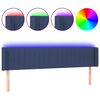 vidaXL Testiera a LED Blu 183x16x78/88 cm in Tessuto