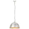 vidaXL Lampada a Sospensione Vintage 25 W Argento Rotonda 41 cm E27