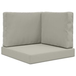 vidaXL Cuscino per divano da esterno 3 pcs Grigio Poliestere