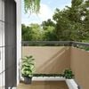 vidaXL Paravento Balcone Beige 75x500 cm in Tessuto Oxford