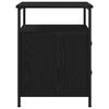 vidaXL Armadio da Notte con cassetto Rovere Nero 34 x 35,5 x 50 cm