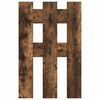 vidaXL Appendiabiti a muro Rovere fumo 65 x 3 x 100 cm