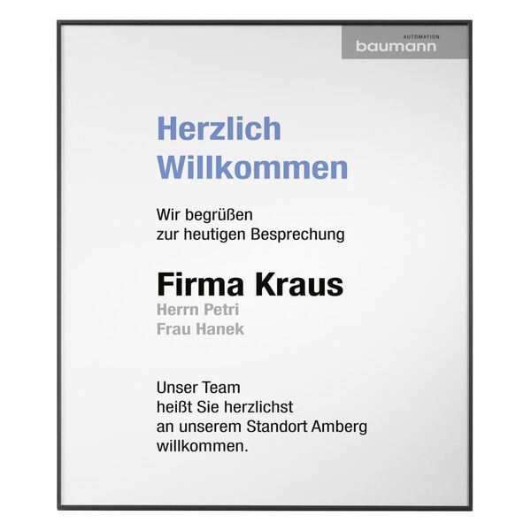 MOEDEL Targhetta Informativa A3 Nera