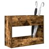 vidaXL Supporto per Ombrellone Rovere fum&eacute; 65 x 24 x 50 cm
