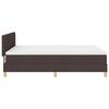 vidaXL Letto a Sorgente LED con led Marrone Scuro 140 x 190 cm Tessuto