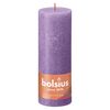 Bolsius Candele Rustiche a Colonna Shine 4 pz 190x68 mm Viola Vibrante