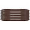 vidaXL Letto Giardino Acciaio Zincato 507x100x36 cm Marrone