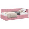 vidaXL Struttura Letto Angolare con Materasso 2 pz Rosa 90 x 200 cm