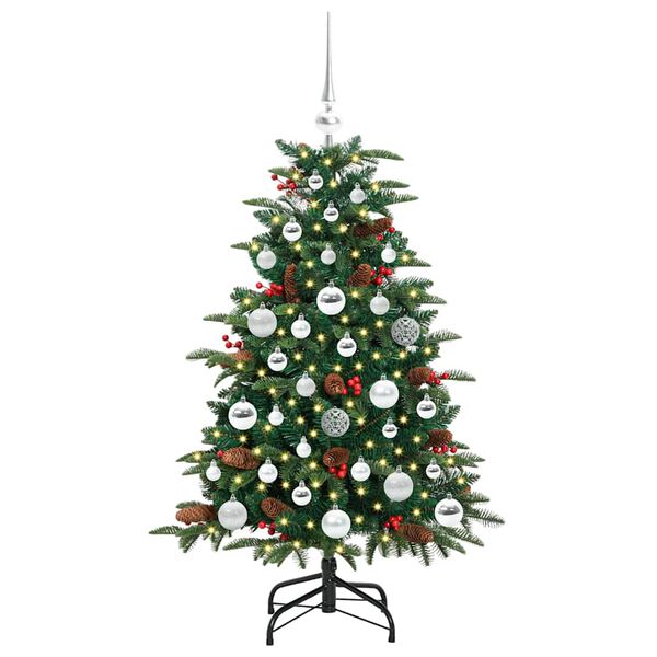 vidaXL Albero di Natale artificiale con 150 LED Verde 120 cm