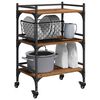 vidaXL Carrello da Cucina Legno vecchio 50 x 35 x 75.5 cm