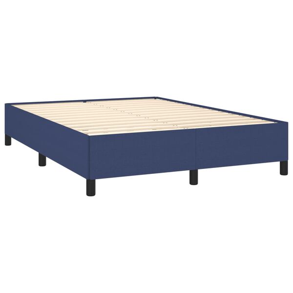 vidaXL Giroletto senza Materasso Blu 140x190 cm in Tessuto