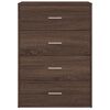 vidaXL Credenza Rovere Marrone 60x31x84 cm in Legno Multistrato