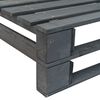 vidaXL Panca Angolare da Giardino su Pallet in Legno Grigio