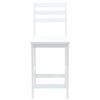 vidaXL Sedie da pranzo 2 pcs Bianco 40 x 47,5 x 99,5 cm