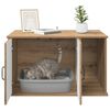vidaXL Casa per Gatti Rovere Artigianale 85 x 55 x 50 cm