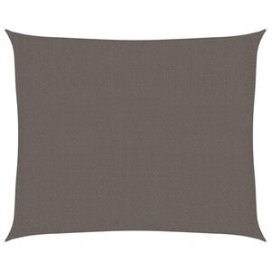 vidaXL Vela Parasole 160 g/m&sup2; Antracite 2,5x3 m in HDPE