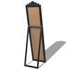 vidaXL Specchio Autoportante Stile Barocco 160x40 cm Nero