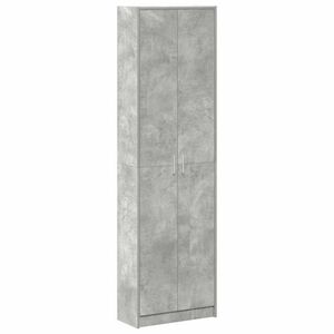 vidaXL Guardaroba Grigio cemento 55 x 25 x 189 cm Legno multistrato