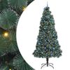 vidaXL Albero di Natale artificiale pre-illuminato con set di palline