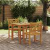 vidaXL Set da Pranzo per Giardino 3 pcs Marrone