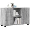 vidaXL Credenza Grigio Sonoma 88,5 x 30,5 x 55,5 cm Legno multistrato