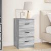 vidaXL Armadio da Notte con cassetto Grigio sonoma 38 x 38 x 66 cm