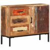 vidaXL Credenza 88x30x73 cm in Legno Massello di Recupero